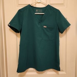 Figs Caterina Hunter Green Small Top